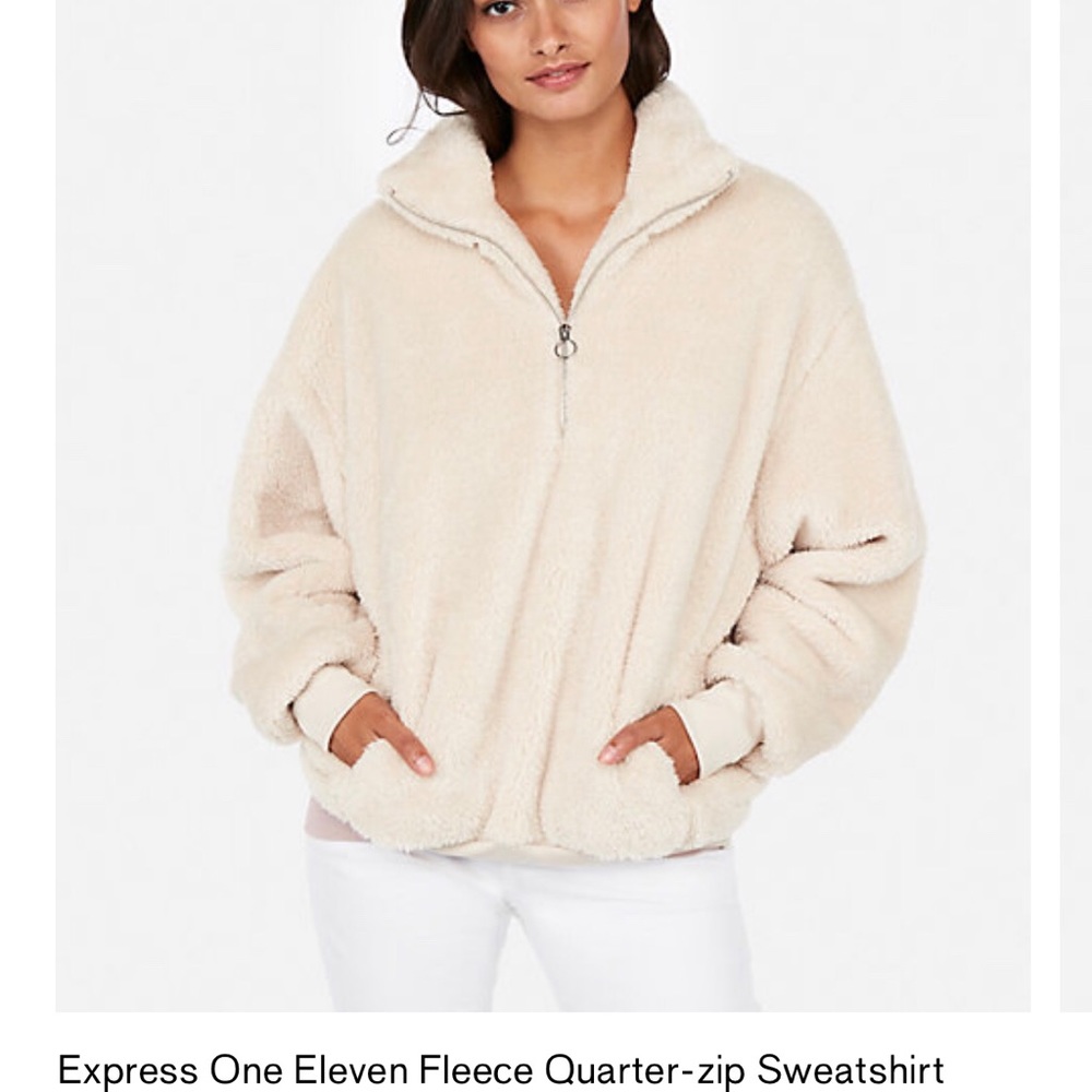 Express sherpa quarter zip